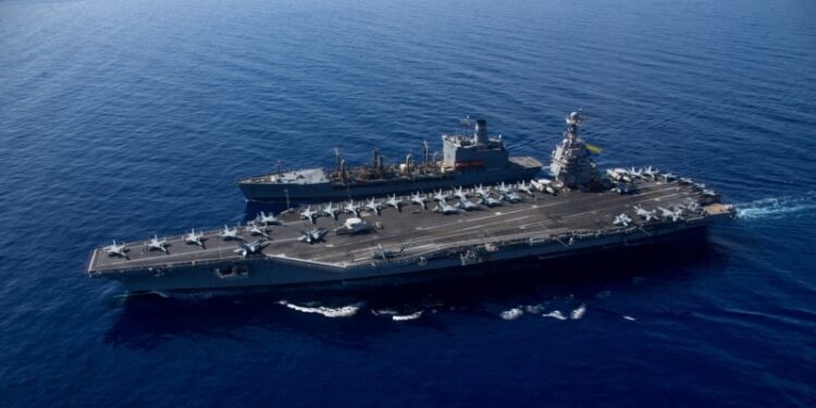 Portaviones Ford regresa a EEUU