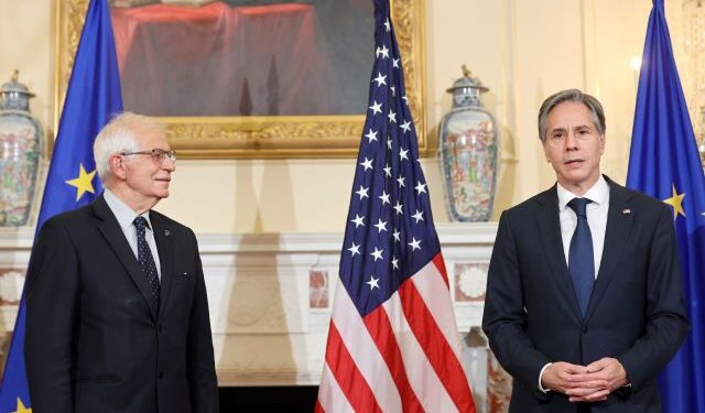 Borrell y Blinken abordan esfuerzos de UE y EEUU para evitar expansión de guerra en Gaza