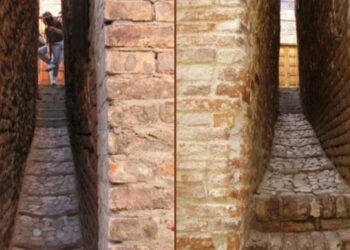 Es la calle más angosta de Italia y tal vez del mundo