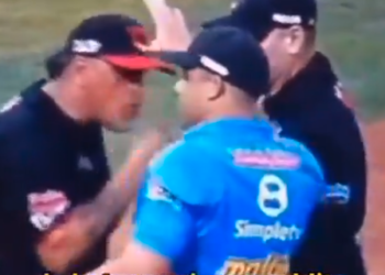 Insólito: Se filtra delicado video sobre discusión entre Henry Blanco y umpire que lo expulsó en la final de la Lvbp