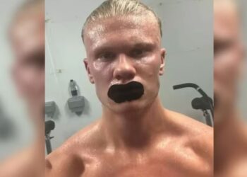 Haaland reveló el curioso motivo por el que se venda la boca para dormir