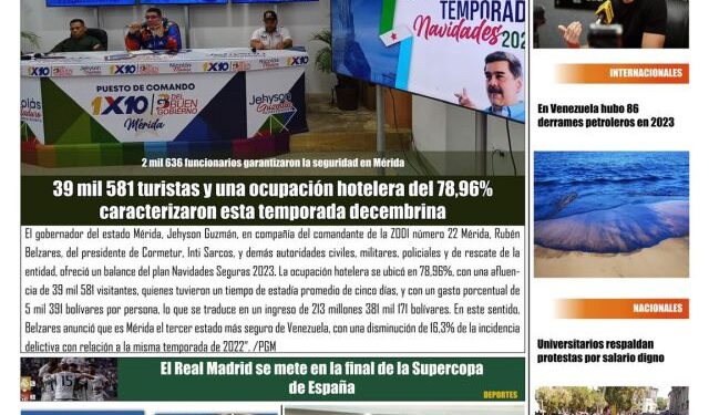 Portadas de este jueves 11 de enero de 2024