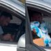 Messi le cumplió un sueño a un fanático que se encontró en semáforo de Miami (VIDEO)