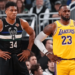LeBron James y Giannis Antetokounmpo vuelven a liderar las votaciones de los fans para el All-Star