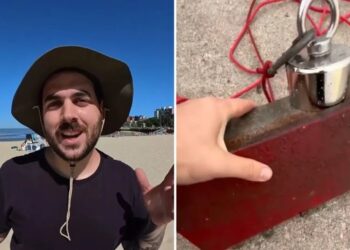 “No lo podíamos creer”: Pescaba con un imán y encontró un tesoro perdido en el fondo del río (VIDEO)