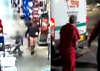 El impactante video que muestra a un hombre que intenta robarse a un niño en un supermercado de Florida