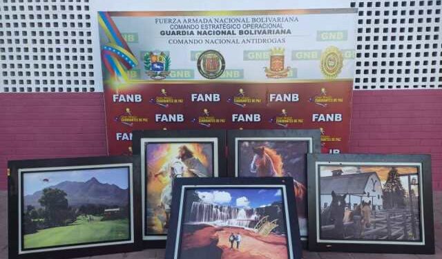 GNB incautó más de 30 kilos de droga escondidas en obras de arte