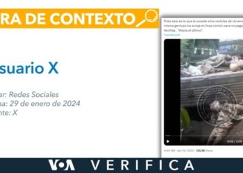 Este video no muestra una fosa común de militares ucranianos fallecidos en la guerra con Rusia
