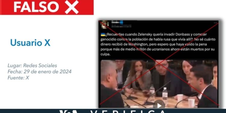 Volodymyr Zelenskyy no amenazó con invadir el Donbás en 2019