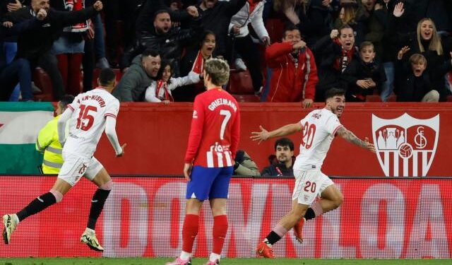 Sevilla recuperó fuerza ante un Atlético de Madrid sin puntería