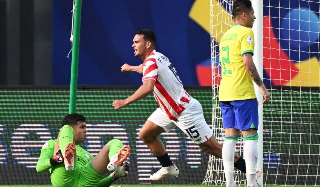Fabrizio Peralta le regaló el triunfo a Paraguay sobre Brasil en el cuadrangular final
