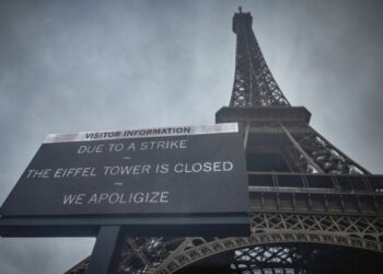 La torre Eiffel está cerrada por una huelga que podría prolongarse