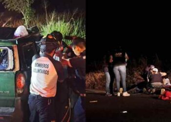 Nueve migrantes murieron y uno resultó herido en terrible accidente en Guatemala