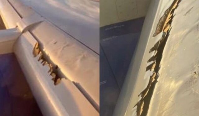 Notó “una vibración” en su vuelo a Boston, miró por la ventanilla y descubrió algo que lo hizo “rezar” (VIDEO)