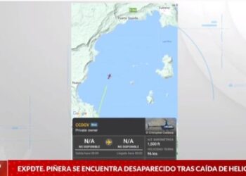 Medios chilenos revelan sitio dónde cayó helicóptero donde viajaba Sebastián Piñera (Imagen satelital)