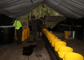Ejército colombiano incautó más de 1,5 toneladas de cocaína en poder del ELN