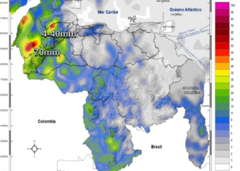 Inameh prevé lluvias de intensidad variable en varios estados de Venezuela este #6Feb