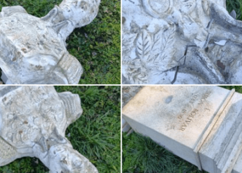 Delcy Eloína denuncia profanación de la estatua de Simón Bolívar en Monte Sacro, Roma (Fotos)