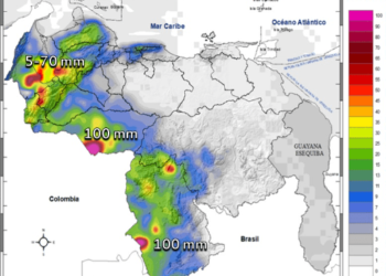 Inameh prevé nubosidad y lluvias en algunas zonas de Venezuela este #4Feb