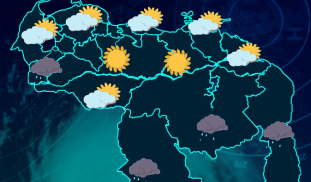 El estado del tiempo en Venezuela este #18Feb, según Inameh