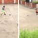 El VIDEO más tierno que verás: abuelita juega fútbol con su nieto y se hace VIRAL
