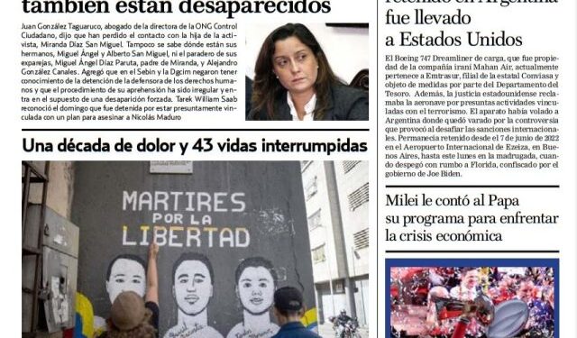 Portadas de este martes 13 de febrero de 2024