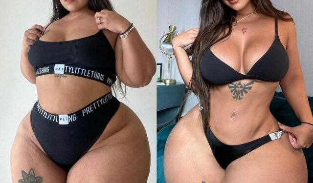 FOTOS del “antes y después” de Gracie Bon, la modelo con las curvas más voluptuosas de las redes