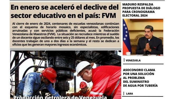 Portadas de este jueves 1 de febrero de 2024