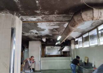 A un soplo de desplomarse el techo de la cocina del Hospital Central de Maturín
