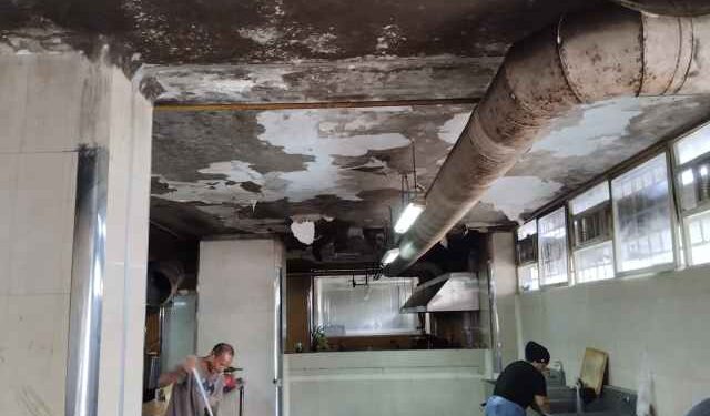 A un soplo de desplomarse el techo de la cocina del Hospital Central de Maturín