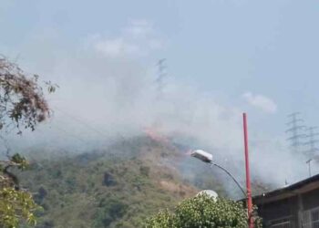 Incendio forestal se registró en El Ávila a la altura de Maripérez este #19Feb (Imágenes)