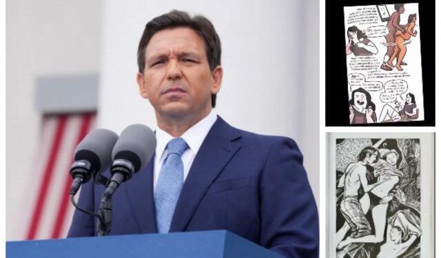 DeSantis expuso en VIDEO escandalosos libros con pornografía explícita usados en escuelas de Florida
