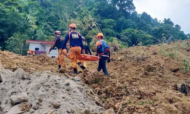 Al menos 41 desaparecidos y 45 rescatados tras un corrimiento de tierra en Filipinas