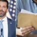 El hijo mayor de Trump recibe una carta con un polvo blanco