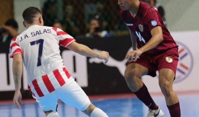La Vinotinto empató con Paraguay tras intenso partido en la Copa América de futsal