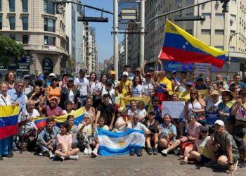 Venezolanos en Argentina exigieron que se habilite el voto en el exterior y la candidatura de María Corina