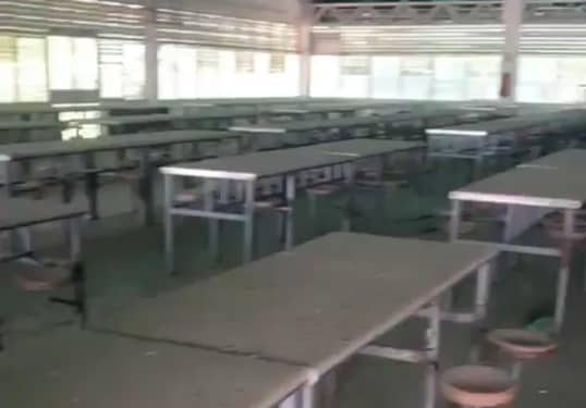 A media máquina funciona el comedor del Decanato de Ciencias de la Salud en la Ucla de Barquisimeto