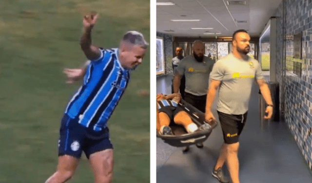 ¡Se encienden las alarmas! Yeferson Soteldo sale del partido entre Gremio y Juventude en camilla (VIDEO)