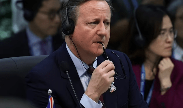 David Cameron confrontó a Sergéi Lavrov por la muerte de Navalni y le dijo que “Rusia tendrá que pagar”