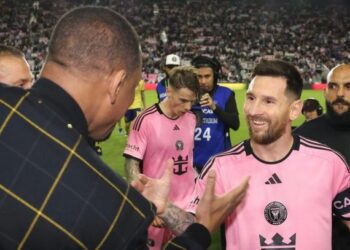 El gesto de Messi con Will Smith en el entretiempo del debut del Inter Miami en la MLS