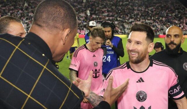 El gesto de Messi con Will Smith en el entretiempo del debut del Inter Miami en la MLS