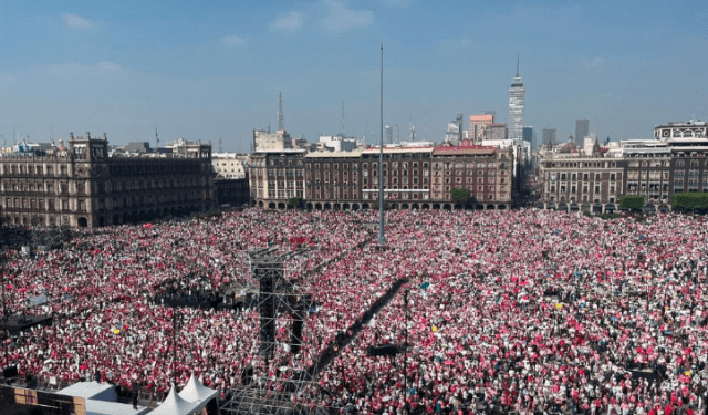 Impresionantes imágenes de la Marcha por la Democracia en contra de López Obrador en México