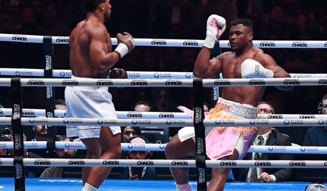 “No lo sentí”: Francis Ngannou habla del golpe de Anthony Joshua