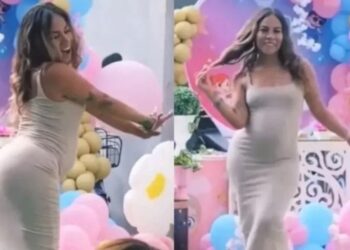 VIDEO: mujer perrea en la fiesta de revelación de género de su bebé y desata polémica