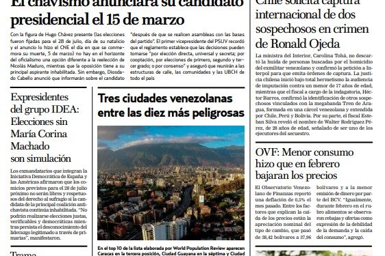 Portadas de este jueves 7 de marzo de 2024
