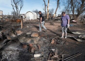 Texas sigue luchando para apagar los enormes incendios forestales