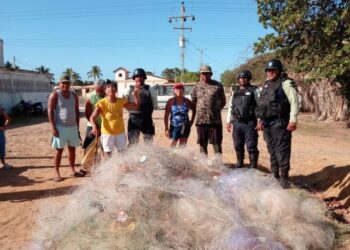 Incautaron más de 10 mil metros de trenes de pesca en la Laguna de Unare en Anzoátegui