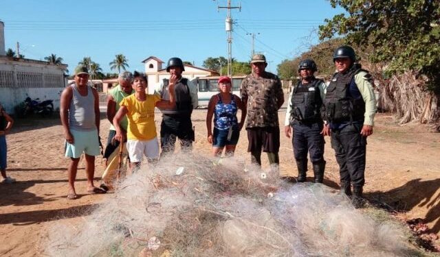 Incautaron más de 10 mil metros de trenes de pesca en la Laguna de Unare en Anzoátegui