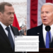 Desde “loco con discapacidad mental” hasta “vergüenza para EEUU”: Medvédev descalificó a Biden