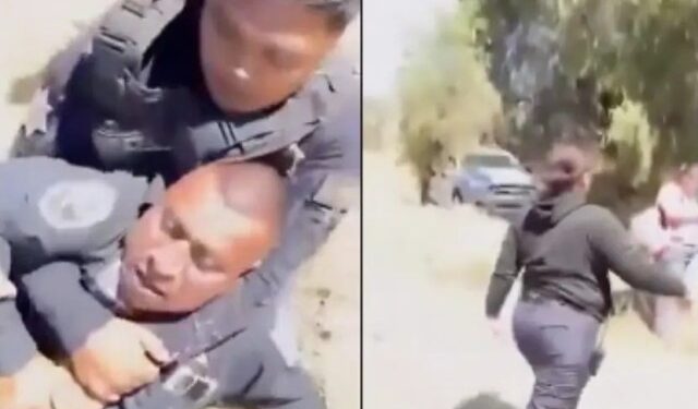“Te estoy agarrando teniendo sexo”: Policía “echa pasión” en la calle, lo someten y se pone necio (VIDEO)